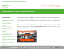 Tablet Screenshot of pflegeheim-in-polen.info